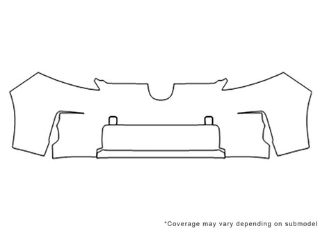xb Avery Dennison Clear Bra Bumper Precut PPF Diagram