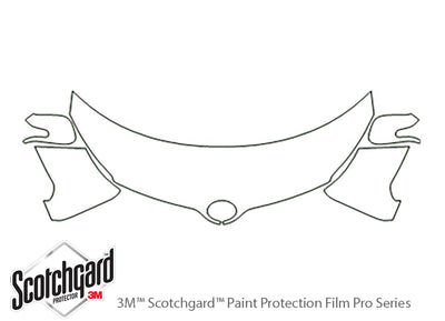 xd 3M Clear Bra Hood Precut PPF Diagram