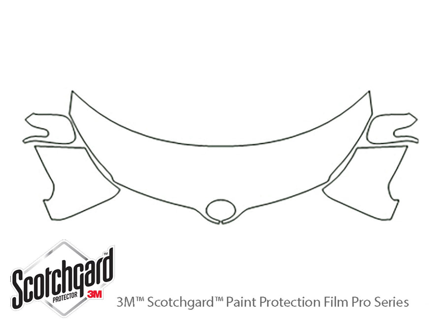 xd 3M Clear Bra Hood Precut PPF Diagram