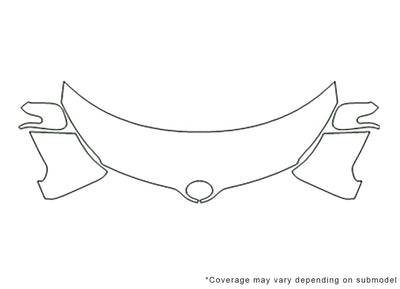 xd 3M Clear Bra Hood Precut PPF Diagram