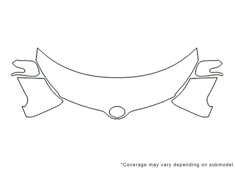 xd 3M Clear Bra Hood Precut PPF Diagram