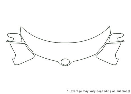 xd Avery Dennison Clear Bra Hood Precut PPF Diagram