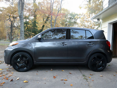 scion xd 2008-2014 Brushed Aluminum Black Pillar Trim