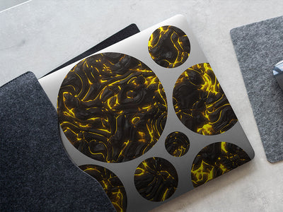 scorched plains lava DIY Laptop Stickers