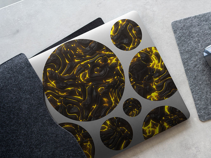 scorched plains lava DIY Laptop Stickers
