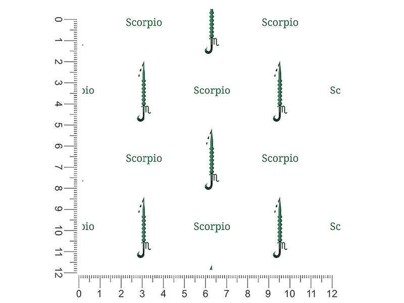 scorpio swords astrology 1ft x 1ft Craft Sheets
