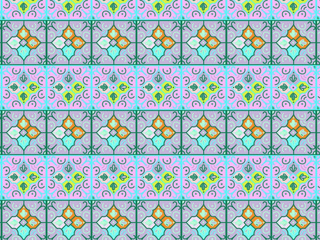 Scorpionflower Tile Vinyl Wrap Pattern~Rwraps Series 914 Digitally Printed Vinyl Wrap~0