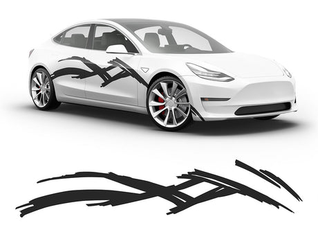 3M Black Scratches Body Graphic~Full Side Auto Decal Kit~0