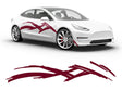 3M Burgundy Scratches Body Graphic~Full Side Auto Decal Kit~0
