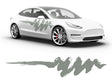 3M Light Gray Scribbles Body Graphic~Full Side Auto Decal Kit~0