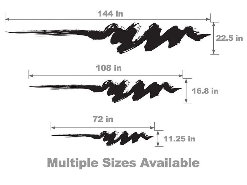 Scribbles Vehicle Body Graphic Size Chart