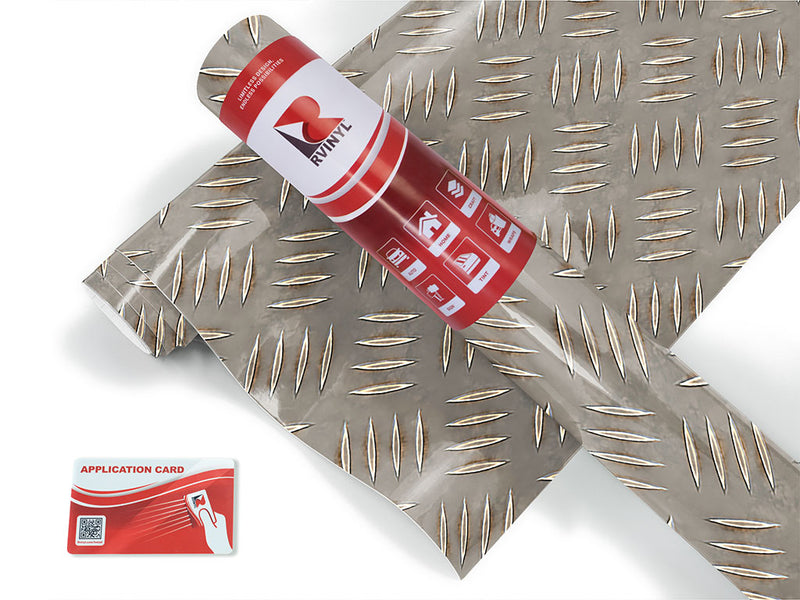 scuffed lug diamond plate Craft Vinyl Roll