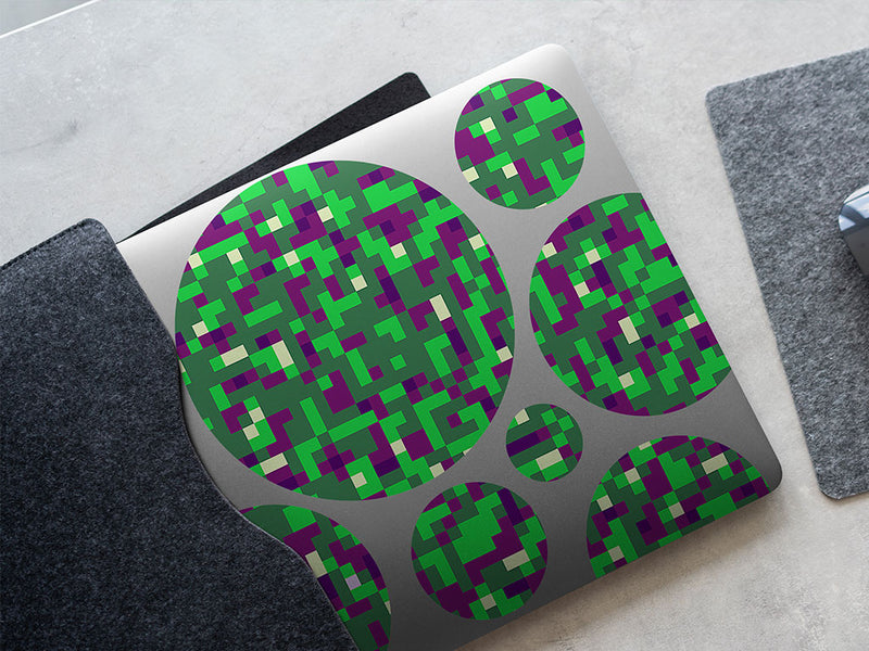 sea monster pixel DIY Laptop Stickers