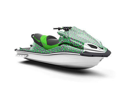 Sea Monster Pixel Jet Ski Vinyl Customized Wrap