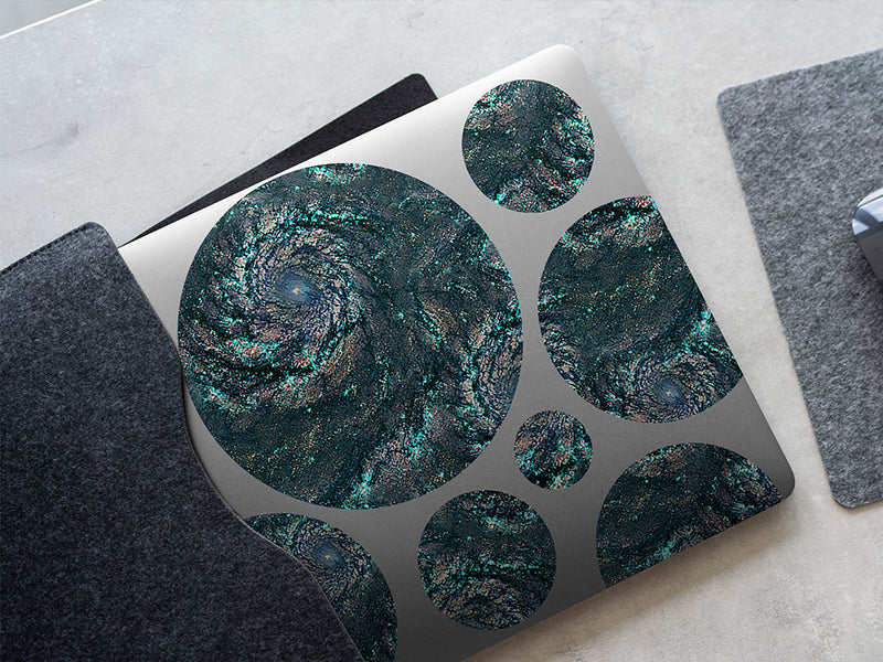 sea swirl science fiction DIY Laptop Stickers