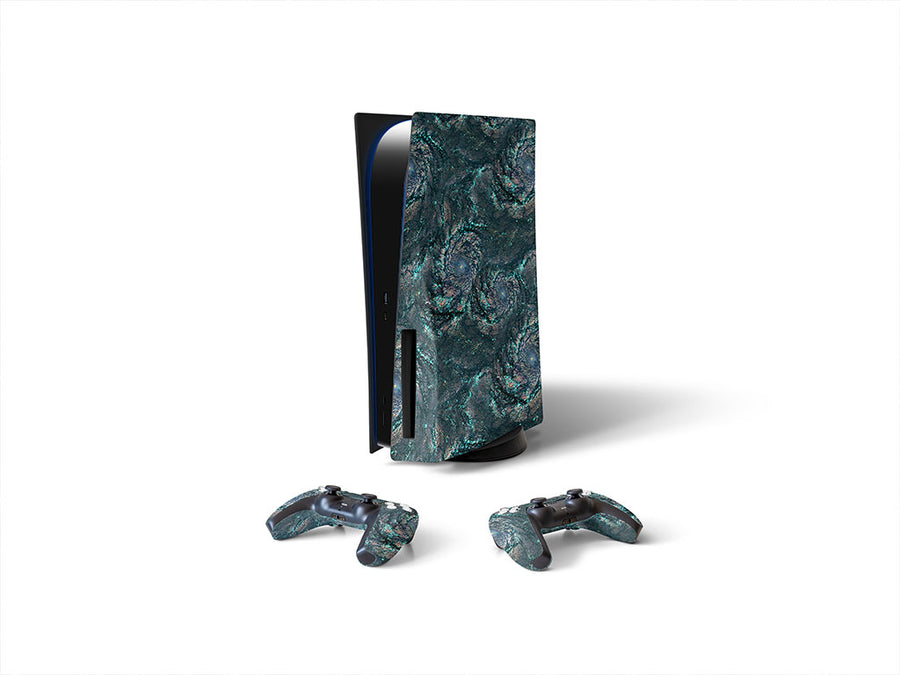 sea swirl science fiction Sony PS5 DIY Skin