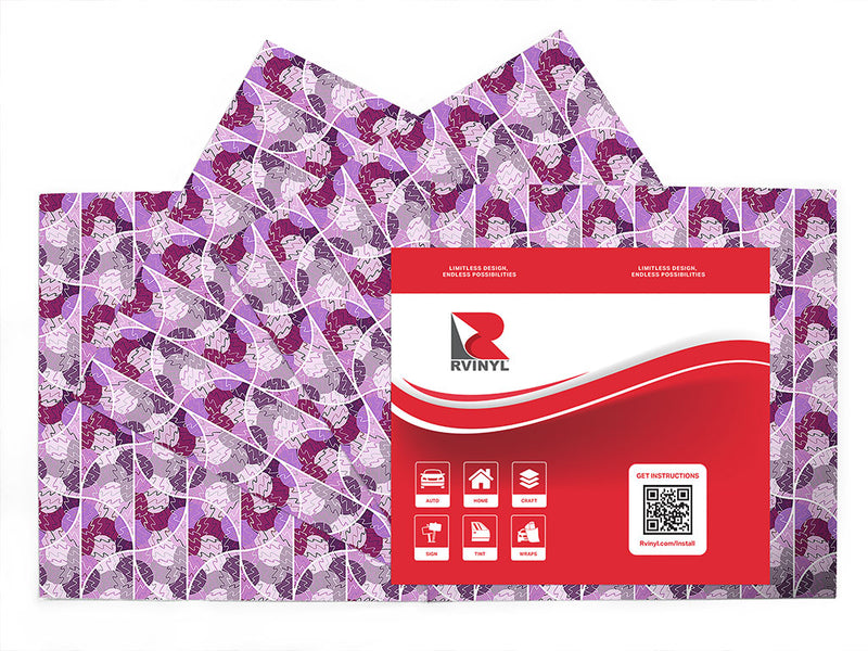 sea witch abstract geometric Craft Vinyl Sheet Pack