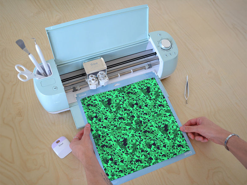 seafoam disrupter camouflage Cricut Compatible Vinyl
