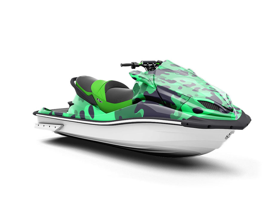 Seafoam Disrupter Camouflage Jet Ski Vinyl Customized Wrap