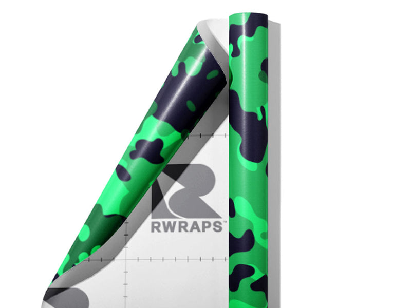 Seafoam Disrupter Camouflage Wrap Film Sheets~Rwraps Series 914 Seafoam Disrupter Camouflage Scrolled Sheet~3