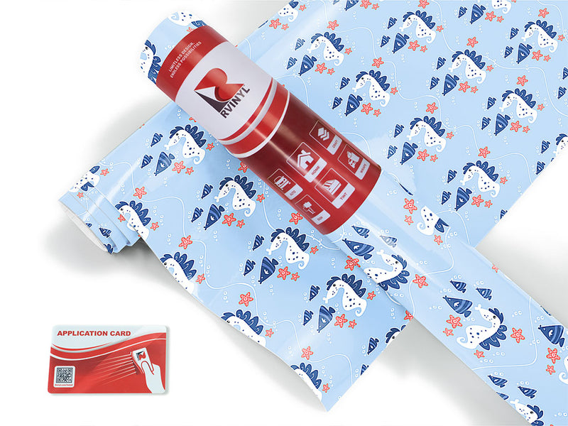 seahorse horde salt water Craft Vinyl Roll