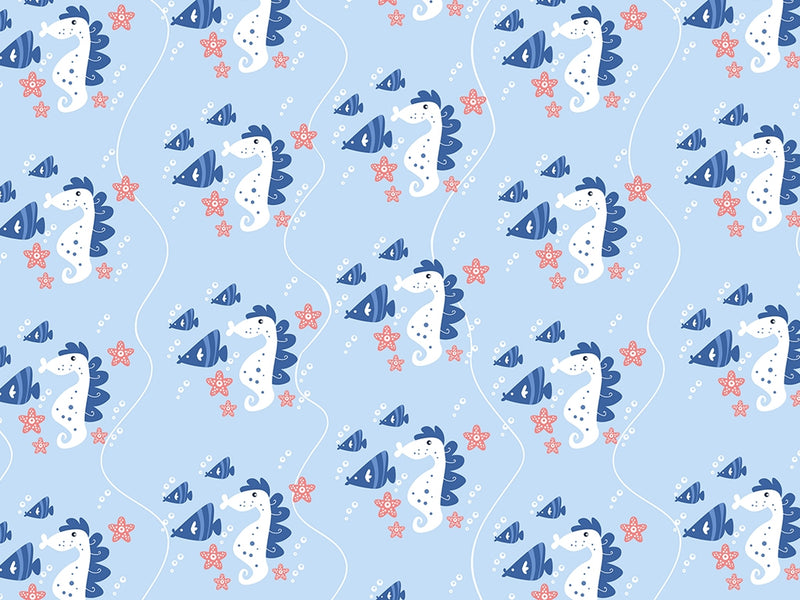 Seahorse Horde Marine Life Vinyl Wrap Pattern~Rwraps Series 914 Digitally Printed Vinyl Wrap~0