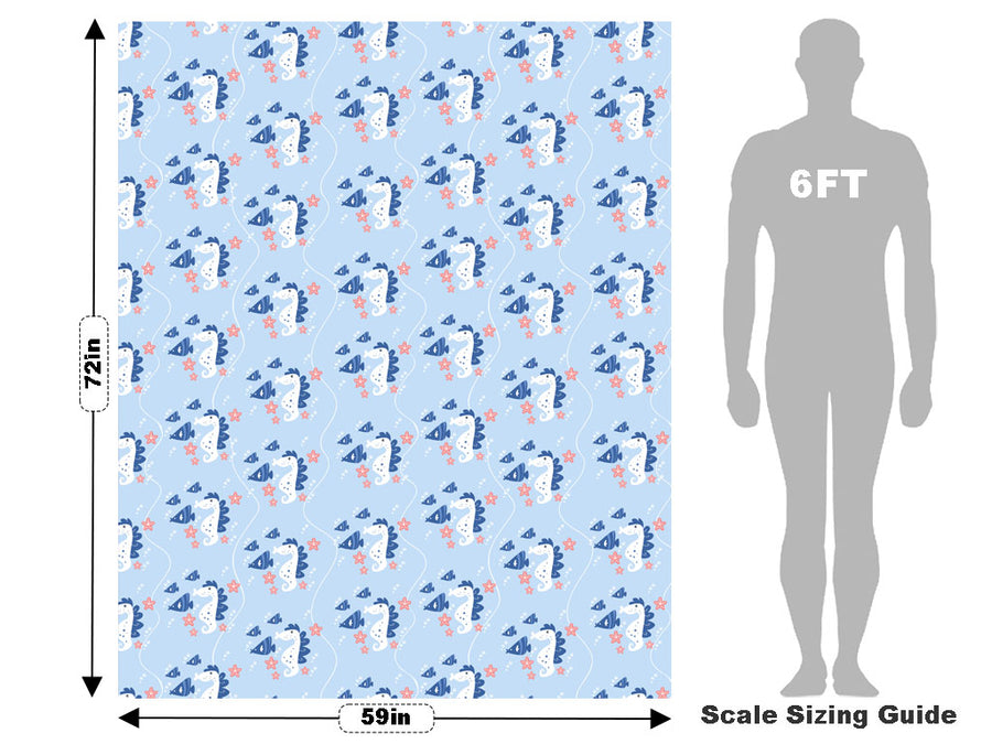 Seahorse Horde Marine Life Vehicle Wrap Scale~Rwraps Series 914 Seahorse Horde Marine Life Measurements~1
