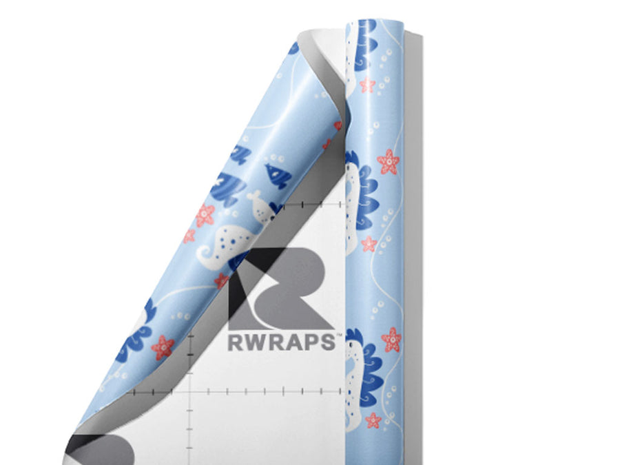 Seahorse Horde Marine Life Wrap Film Sheets~Rwraps Series 914 Seahorse Horde Marine Life Scrolled Sheet~3
