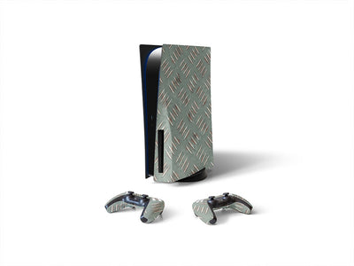 seamless aqua diamond plate Sony PS5 DIY Skin