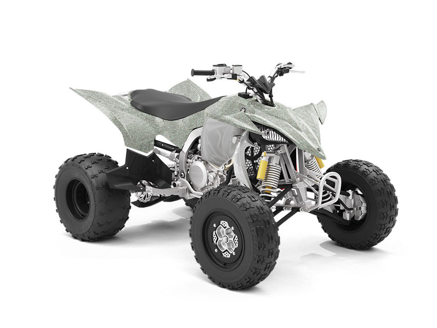 Seamless Aqua Diamond Plate ATV Wrapping Vinyl