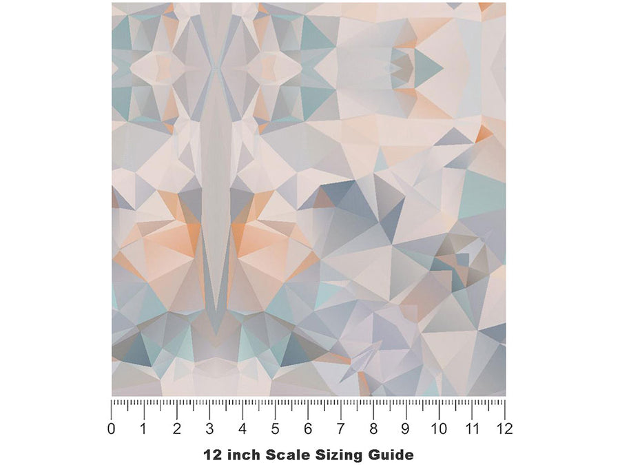 Seaside Tile Vinyl Film Pattern Size 12 inch Scale~Rwraps Seaside Tile Sizing Chart~3