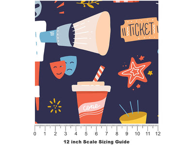 Seat Taken Movie Vinyl Film Pattern Size 12 inch Scale~Rwraps Seat Taken Movie Sizing Chart~2