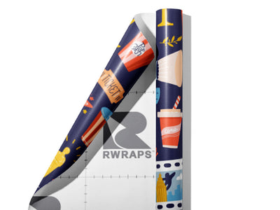 Seat Taken Movie Wrap Film Sheets~Rwraps Series 914 Seat Taken Movie Scrolled Sheet~3