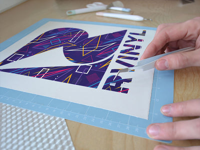 secret code abstract geometric Easy Weed Craft Vinyl