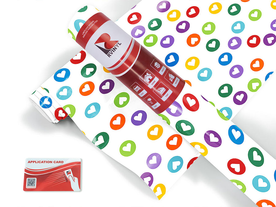 secret crush polka dot Craft Vinyl Roll