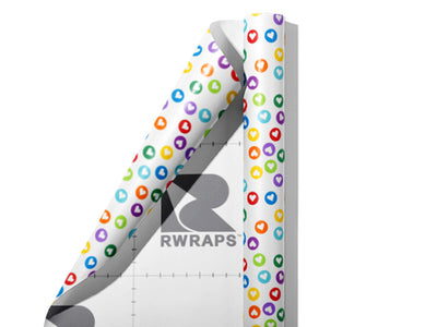 Secret Crush Polka Dot Wrap Film Sheets~Rwraps Series 914 Secret Crush Polka Dot Scrolled Sheet~3