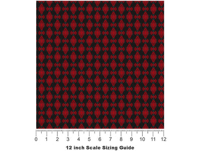 Secret Hourglass Gothic Vinyl Film Pattern Size 12 inch Scale~Rwraps Secret Hourglass Gothic Sizing Chart~2