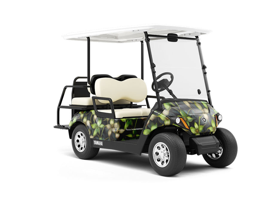 Secret Meadow Floral Wrapped Golf Cart