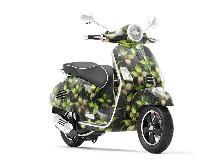 Secret Meadow Floral Vespa Scooter Wrap Film