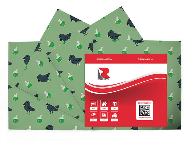 secret potions bird Craft Vinyl Sheet Pack