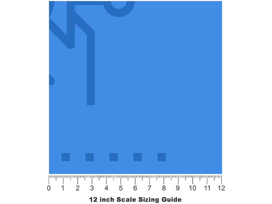 Secure Transfer Technology Vinyl Film Pattern Size 12 inch Scale~Rwraps Secure Transfer Technology Sizing Chart~3