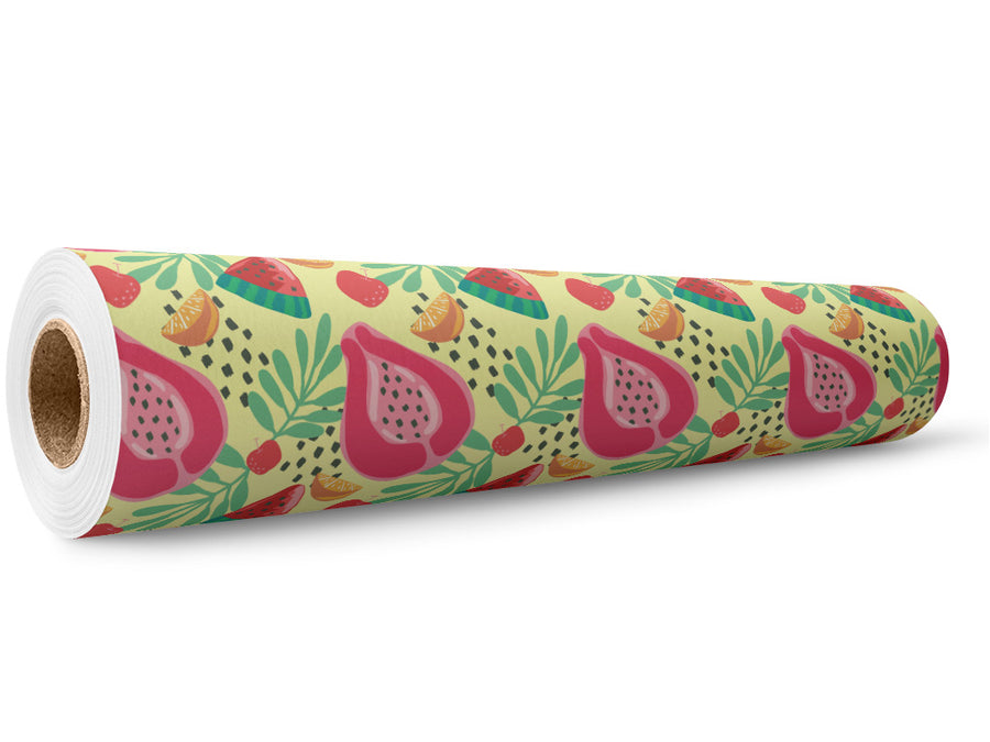 Seeded Sugar Fruit Wrap Film Wholesale Roll~Rwraps Series 914 Digitally Printed Vinyl Roll~5