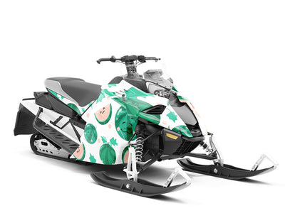 Seedless Smiles Fruit Custom Wrapped Snowmobile
