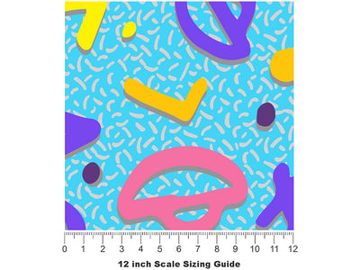Semi-Charmed Life Retro Vinyl Film Pattern Size 12 inch Scale~Rwraps Semi-Charmed Life Retro Sizing Chart~2