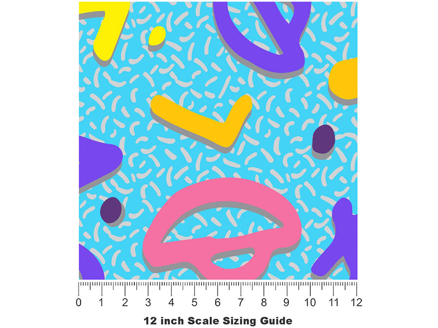 Semi-Charmed Life Retro Vinyl Film Pattern Size 12 inch Scale~Rwraps Semi-Charmed Life Retro Sizing Chart~2