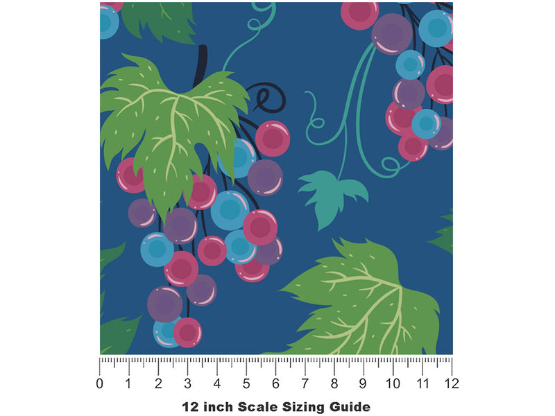 Sensational Scarlotta Fruit Vinyl Film Pattern Size 12 inch Scale~Rwraps Sensational Scarlotta Fruit Sizing Chart~2