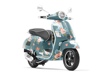 Serene Evening Fantasy Vespa Scooter Wrap Film