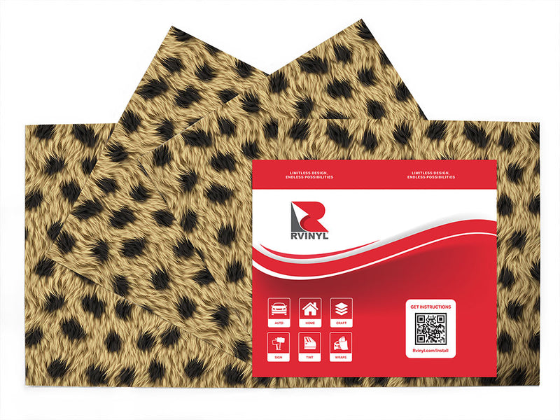 serengeti yeti animal print Craft Vinyl Sheet Pack