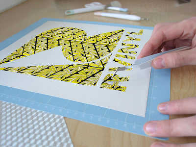 serious citrine mosaic Easy Weed Craft Vinyl
