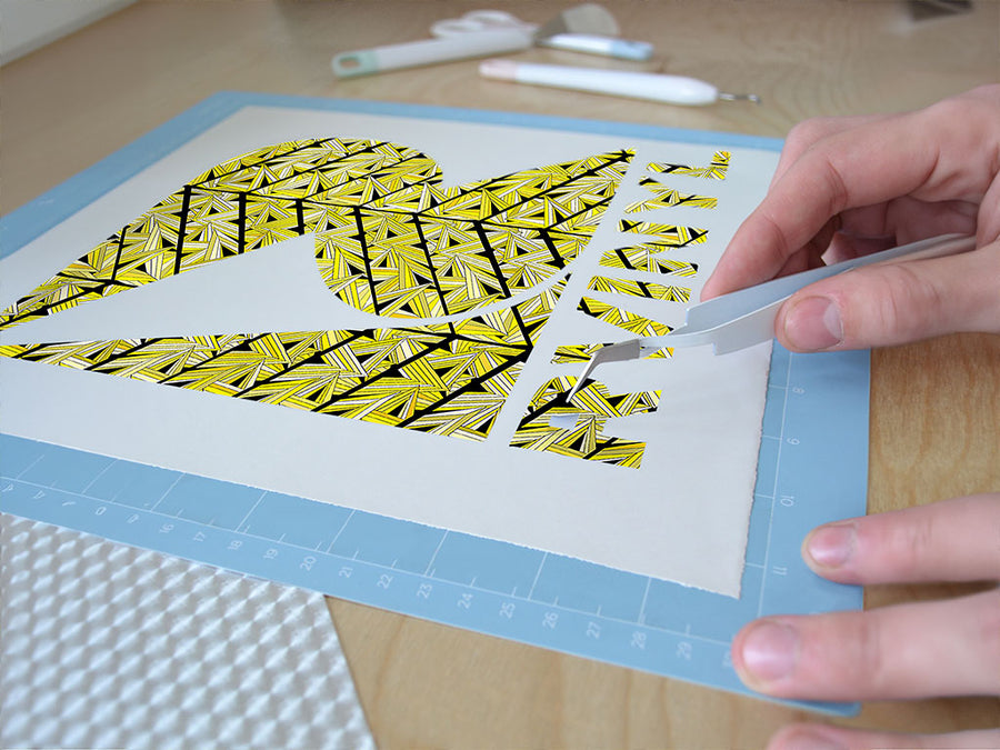 serious citrine mosaic Easy Weed Craft Vinyl